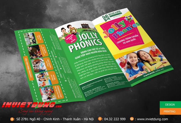 Tờ rơi trung tâm ngoại ngữ, Mẫu quảng cáo trung tâm ngoại ngữ đẹp